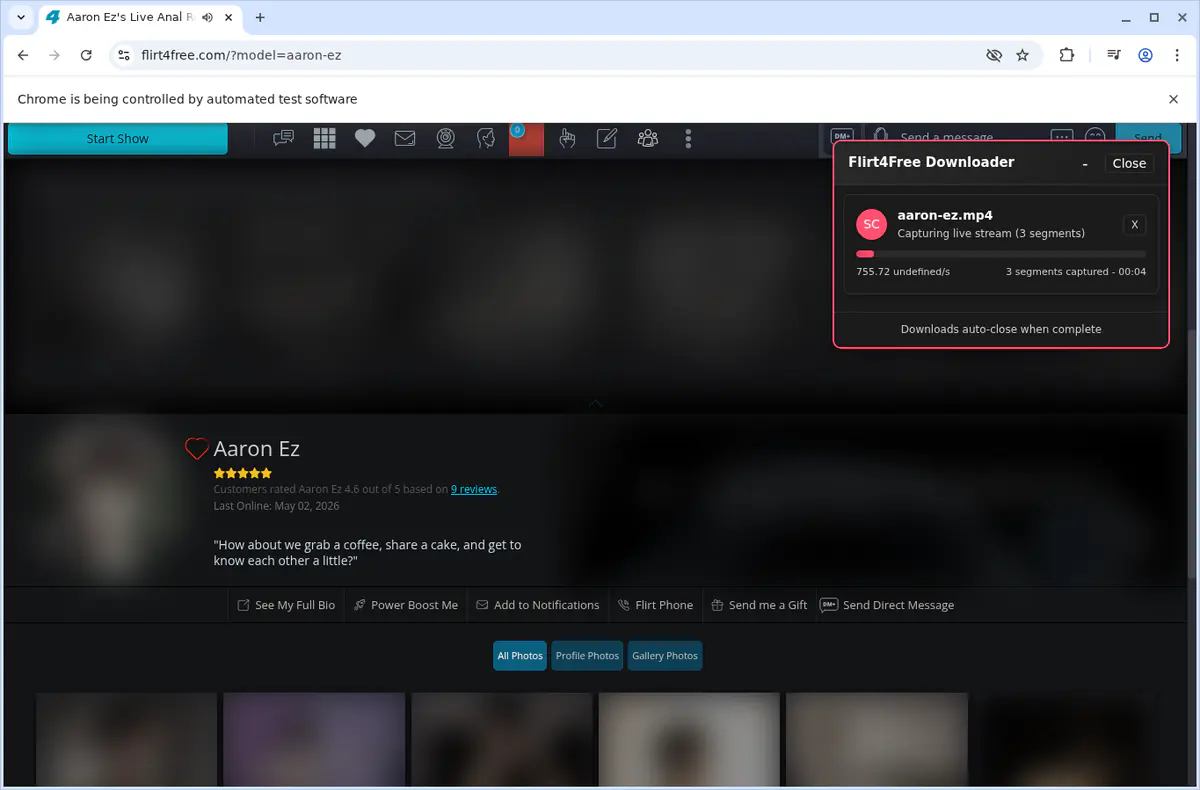 Flirt4free Video Downloader screenshot 3
